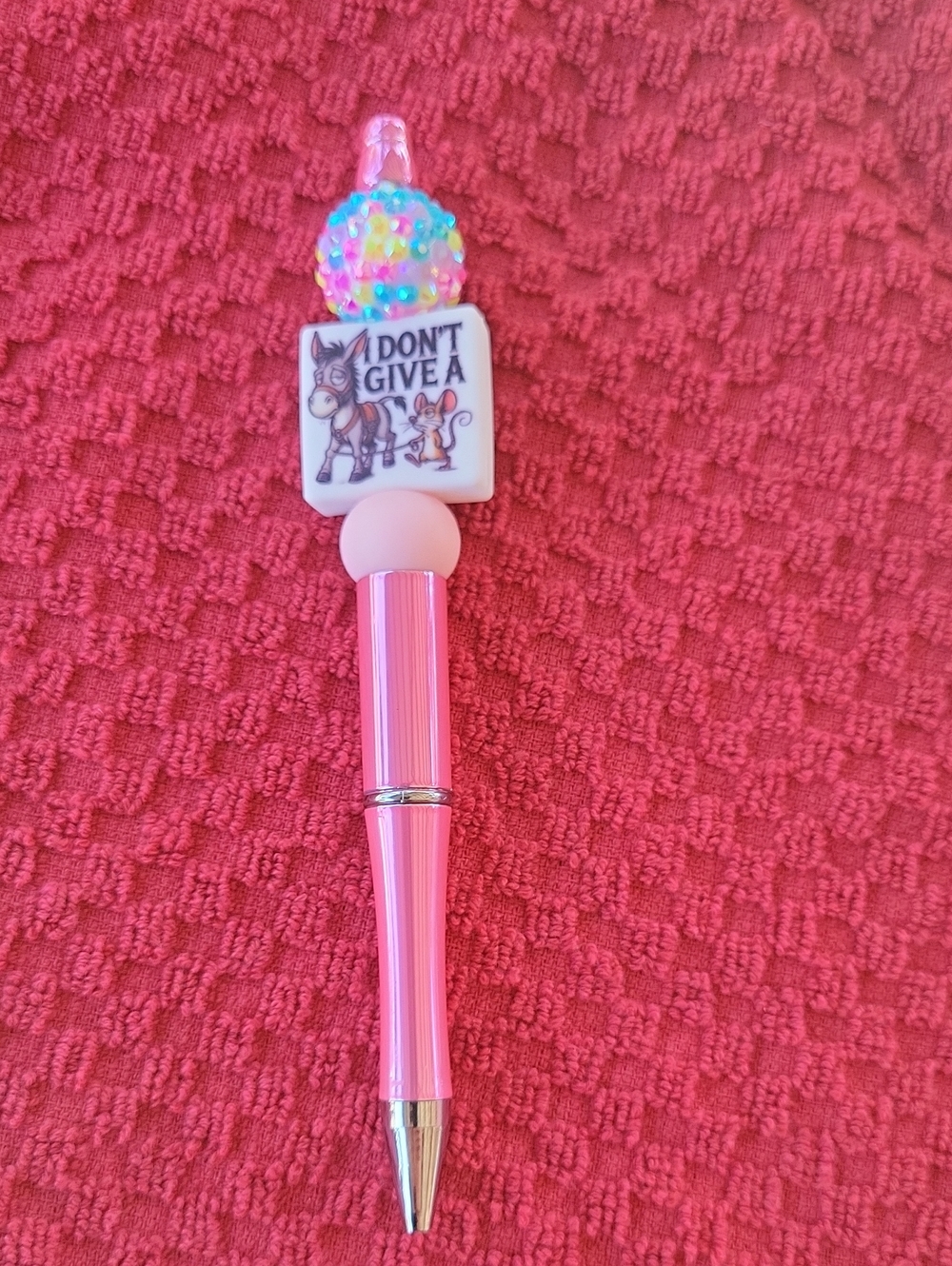 Pink Novelty 'Don't Give A' Decorative Ballpoint Pen - Party Favor